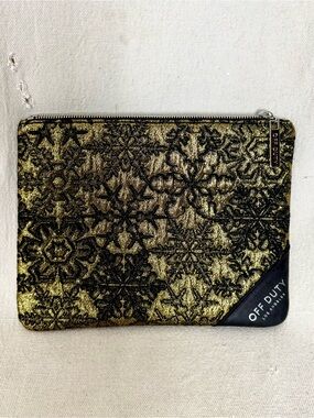 Leather & Fabric Evening Clutch